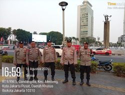 Jaga Jantung Ibu Kota, Polsek Metro Menteng Gencarkan Patroli Cegah Kriminalitas