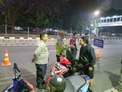 Tengah Malam Jelang Dini Hari, Polsek Sawah Besar Gelar Operasi Cipta Kondisi Stasioner di Gunung Sahari Raya